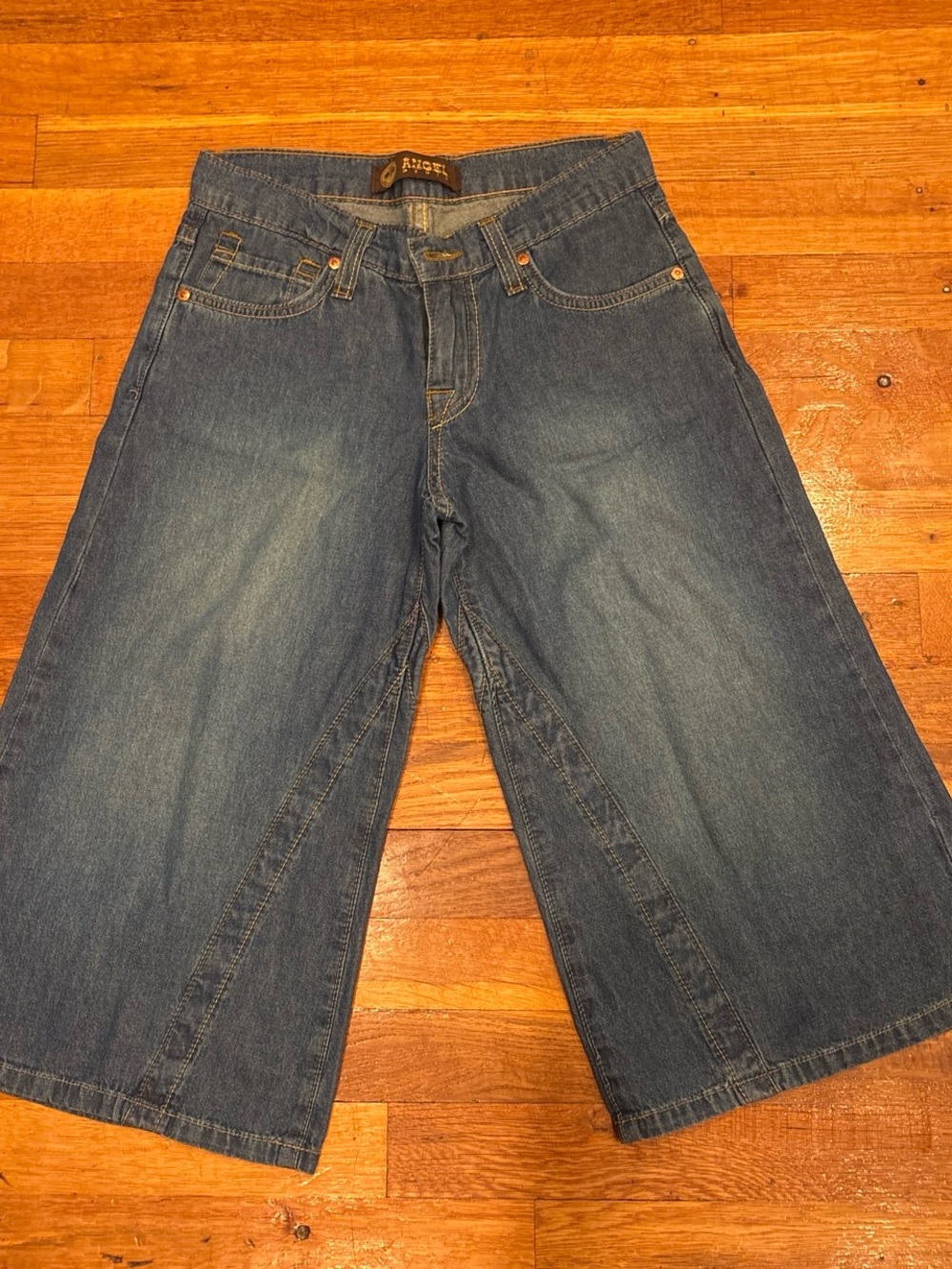 Angel Men's Bootcut Denim Jeans in Blue